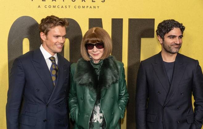 April 9, 2026, Bronx, New York, USA: Mark Guiducci, Anna Wintour and Adam Baidawi attend Focus Features premiere of Lorne at Alice Tully Hall in New York, NY on April 9, 2026. Bronx USA - ZUMAr339 20260409_znp_r339_133 Copyright: xLevxRadinx