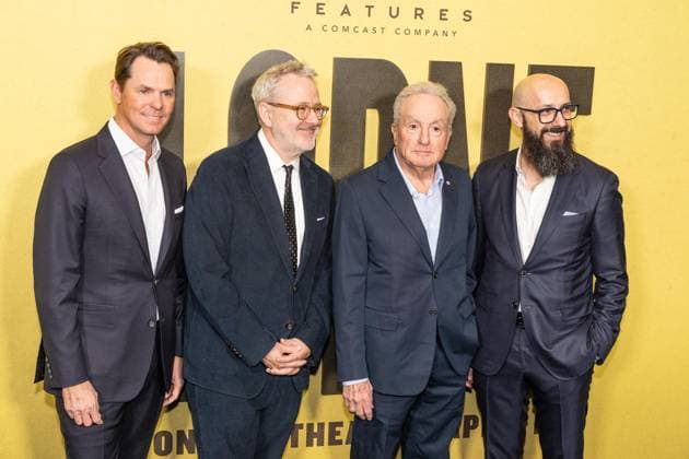 April 9, 2026, Bronx, New York, USA: Jason Cassidy, Morgan Neville, Lorne Michaels and Peter Kujawski attend Focus Features premiere of Lorne at Alice Tully Hall in New York, NY on April 9, 2026. Bronx USA - ZUMAr339 20260409_znp_r339_182 Copyright: xLevxRadinx