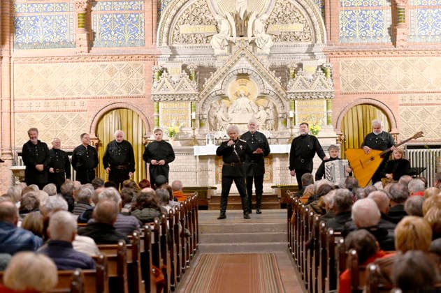 Peter Orloff of the Black Sea Cossack Choir live at a concert of their farewell tour in the Lutherkirche Görlitz, 09 04 2026 Foto:xM.xWehnertx xFuturexImagex orloff_6401