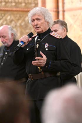 Peter Orloff of the Black Sea Cossack Choir live at a concert of their farewell tour in the Lutherkirche Görlitz, 09 04 2026 Foto:xM.xWehnertx xFuturexImagex orloff_6403