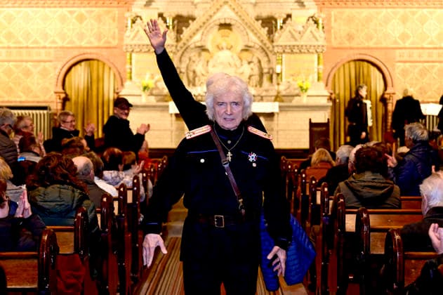 Peter Orloff of the Black Sea Cossack Choir live at a concert of their farewell tour in the Lutherkirche Görlitz, 09 04 2026 Foto:xM.xWehnertx xFuturexImagex orloff_6413