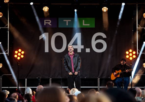 09 04 2026, xlkax, Entertainment, Stars for Free on Tour v l Boki from ClockClock during his performance at Stars for Free on Tour, presented by Eurowings, on April 09, 2026 in Oranienburg Oranienburg Daniel Lakomski