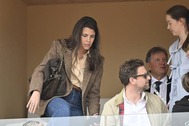 CELEBRITES : Tennis - Monte Carlo Rolex Masters 2026 - ATP - 10 04 2026 Sylvester Strautmann - Alexandra de Hanovre et la princesse Charlotte Casiraghi et Nicolas Mathieu NO CREDIT MONACO  Copyright: xCCx