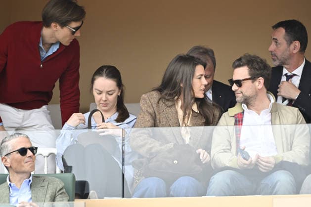 CELEBRITES : Tennis - Monte Carlo Rolex Masters 2026 - ATP - 10 04 2026 Sylvester Strautmann - Alexandra de Hanovre et la princesse Charlotte Casiraghi et Nicolas Mathieu NO CREDIT MONACO  Copyright: xCCx