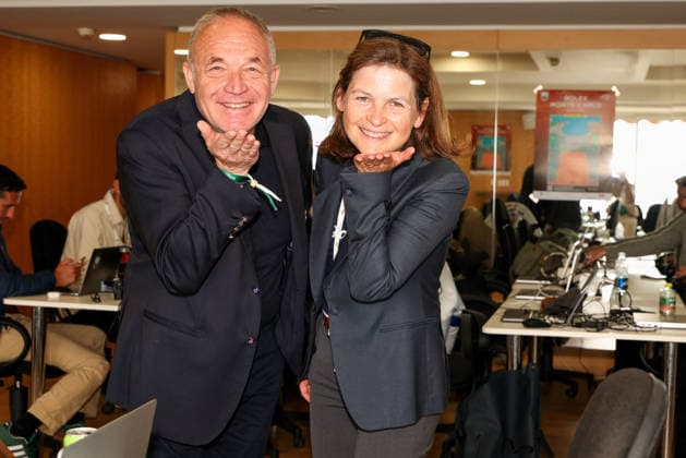 Richard Micoud and Isabelle Andrieux during the sixth day of the Rolex Monte Carlo Masters at the Monte Carlo Country Club in Monaco, on April 10, 2026 Claudia Albuquerque Bestimage Celebs during the sixth day of the Rolex Monte Carlo Masters at the Monte Carlo Country Club in Monaco, on April 10, 2026 Monte Carlo Monaco  Copyright: xClaudiaxAlbuquerquex xBestimagexClaudiaxAlbuquerquex xBestimagex
