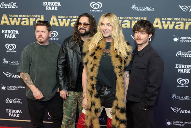 Radio Regenbogen Award 2026 Bill and Tom Kaulitz from Tokio Hotel on the red carpet Radio Regenbogen Award 2026 Presentation of the 26 Radio Regenbogen Awards on 10 04 2026 in the Europa Park Arena in Rust Baden Württemberg, Germany