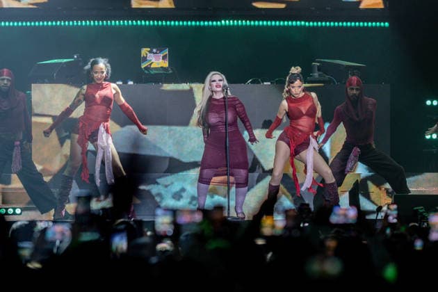 Festival Los40 Primavera Pop Madrid 2026 The group Fangoria performs during the Festival Los40 Primavera Pop Madrid 2026, at the Movistar Arena, on the 10th of April 2026, in Madrid Spain The festival brings together some of the biggest names in pop and urban music of the moment in a macro-concert night on the occasion of the 60th anniversary of LOS40 Thousands of attendees enjoy live the greatest hits that dominate the charts 10 APRIL 2026 MUSIC LOS40 PRIMAVERA POP CONCERT MUSIC MUSICIANS FAMOUS SINGERS CULTURE ENTERTAINMENT Madrid Madrid Spain  Copyright: xRicardoxRubiox 7429778
