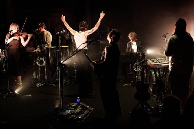 AMSTERDAM - Son Mieux during a performance at De Wester. The Hague-based band is playing four shows in 24 hours, in honor of the new album 24 Hours. RAMON VAN FLYMEN ANP netherlands out - belgium out  Copyright: xx x555474761x originalFilename: 555474761.jpg