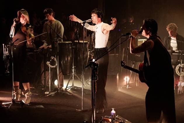 AMSTERDAM - Son Mieux during a performance at De Wester. The Hague-based band is playing four shows in 24 hours, in honor of the new album 24 Hours. RAMON VAN FLYMEN ANP netherlands out - belgium out  Copyright: xx x555474815x originalFilename: 555474815.jpg