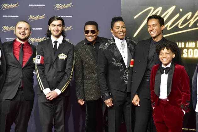 MICHAEL INTERNATIONAL PREMIERE IN BERLIN Bigi Jackson, Prince Jackson, Marlon Jackson, jacki Jackson, Jermain Jackson, as guest the little jackson arrival, red carpet to the PhotoCall at the International Premiere of Global Fan Celebrartion MICHAEL in Berlin on 10 04 2026 Photopress Mueller