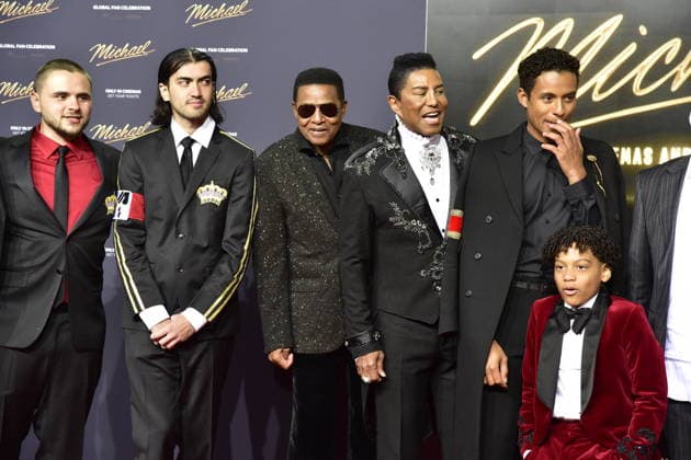 MICHAEL INTERNATIONAL PREMIERE IN BERLIN Bigi Jackson, Prince jackson, Jacki Jackson, Jermain Jackson and nephew of Michjael Jackson Jaafar jackson, HJauptrolle Arrival, red carpet to the PhotoCall at the International Premiere of Global Fan Celebrartion MICHAEL in Berlin on 10 04 2026 Photopress Mueller