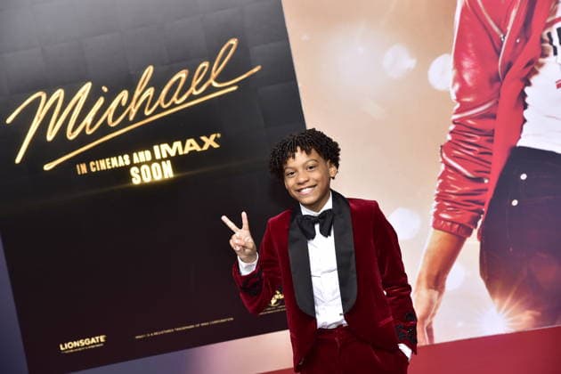 MICHAEL INTERNATIONAL PREMIERE IN BERLIN Guest of the young MICHAEL JACKSON arrival, red carpet for the PhotoCall at the International Premiere of Global Fan Celebrartion MICHAEL in Berlin on 10 04 2026 Photopress Mueller