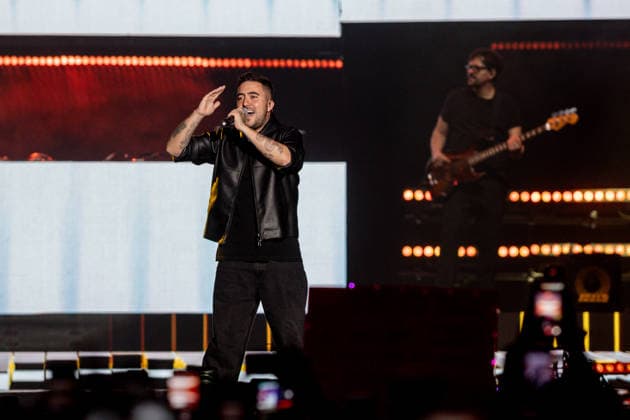 Festival Los40 Primavera Pop Madrid 2026 The singer Beret performs during the Festival Los40 Primavera Pop Madrid 2026, at the Movistar Arena, on the 10th of April 2026, in Madrid Spain The festival brings together some of the biggest names in pop and urban music of the moment in a macro-concert night to celebrate the 60th anniversary of LOS40 Thousands of attendees enjoy live the greatest hits that dominate the charts 10 APRIL 2026 MUSIC LOS40 PRIMAVERA POP CONCERT MUSIC MUSICIANS FAMOUS SINGERS CULTURE ENTERTAINMENT Madrid Madrid Madrid Spain  Copyright: xRicardoxRubiox 7429996