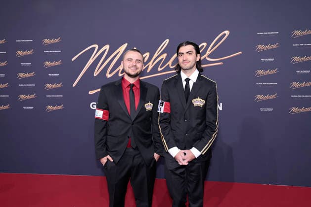 Prince Jackson and Bigi Jackson aka Blanket Jackson at the Michael movie premiere on 11 04 2026 in Berlin Michael movie premiere in Berlin
