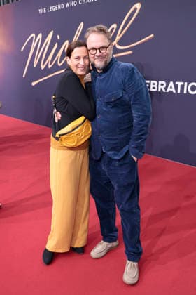 Ulrike Frank and Marc Schubring during the Michael movie premiere at Uber Eats Music Hall on April, 11, 2026 in Berlin, Germany Michael movie premiere at Uber Eats Music Hall in Berlin, Germany