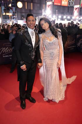 Jermaine Jackson and Maday Velazquez during the Michael movie premiere at Uber Eats Music Hall on April, 11, 2026 in Berlin, Germany Michael movie premiere at Uber Eats Music Hall in Berlin, Germany