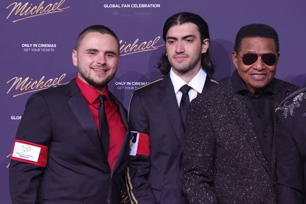 Michael Prince Michael Jackson, Bigi Jackson, Jackie Jackson Film premiere for Michael on Uber Platz Berlin Date 10 04 2026 Copyright: xEventpress Kratschx