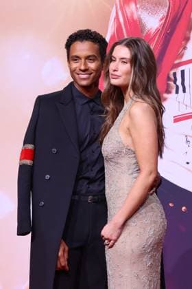 Michael Jaafar Jackson, Maddie Simpson Film premiere for Michael on Uber Platz Berlin Date 10 04 2026 Copyright: xEventpress Kratschx