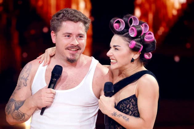 Schlagzeuger Gustav Schäfer (Tokio Hotel) und Profitänzerin Anastasia Maruster bei der fünften Tanzshow der 19. Staffel der RTL-Tanzshow Lets Dance im Coloneum. Köln, 10.04.2026 NRW Deutschland *** Drummer Gustav Schäfer Tokio Hotel and professional dancer Anastasia Maruster at the fifth dance show of the 19th season of the RTL dance show Lets Dance at the Coloneum Cologne, 10 04 2026 NRW Germany Copyright: xChristophxHardtx