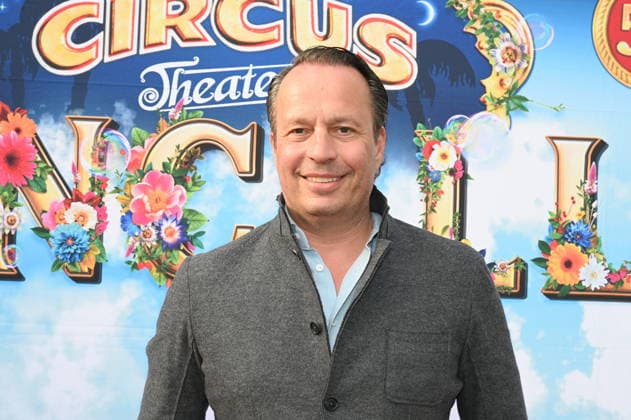 Heinrich Philipp Becker, Managing Partner of the private brewery Gaffel comes to the Cologne premiere of Circus Roncalli