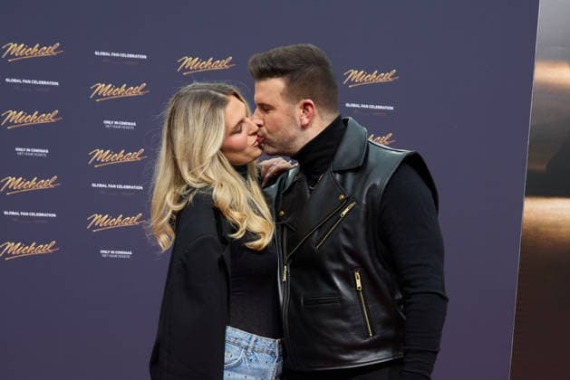 Jessie Noe Scheuermann and Jay Khan International Premiere Global Fan Celebration of Michael at the Uber Eats Music Hall in Berlin on 10 04 2026 Cinema Premiere Michael