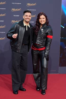 Stefano Zarrella and Sophia Thiel International Premiere Global Fan Celebration of Michael at the Uber Eats Music Hall in Berlin on 10 04 2026 Movie Premiere Michael