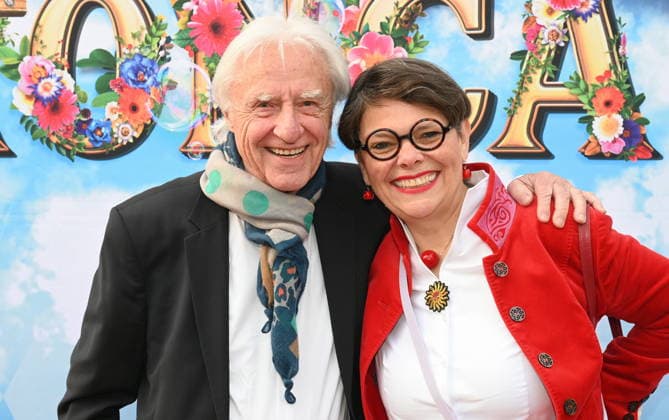 Swiss cabaret artist Emil Steinberger and his wife Niccel Steinberger come to the Cologne premiere of Circus Roncalli