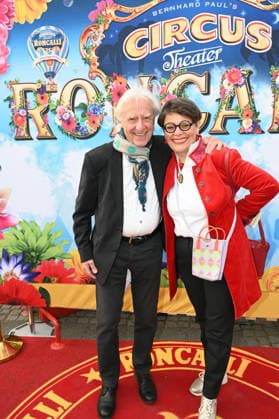 Swiss cabaret artist Emil Steinberger and his wife Niccel Steinberger come to the Cologne premiere of Circus Roncalli