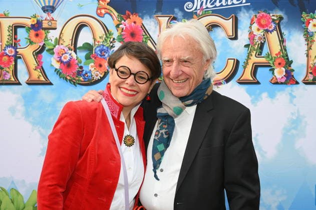 Swiss cabaret artist Emil Steinberger and his wife Niccel Steinberger come to the Cologne premiere of Circus Roncalli