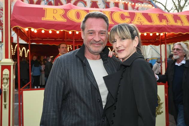 Actor Kai Noll with girlfriend Anne Kristin Schollenberger comes to the Cologne premiere of Circus Roncalli