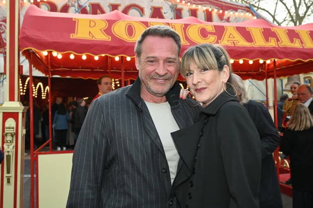 Actor Kai Noll with girlfriend Anne Kristin Schollenberger comes to the Cologne premiere of Circus Roncalli