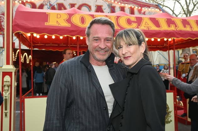 Actor Kai Noll with girlfriend Anne Kristin Schollenberger comes to the Cologne premiere of Circus Roncalli