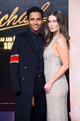 Jaafar Jackson and Maddie Simpson at the premiere of the movie Michael in the Uber Eats Music Hall Berlin, 10 04 2026 Foto:xN.xKubelkax xFuturexImagex michael_6736