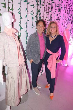 Falk Willy Wild and Anja Gockel at the Anja Gockel Fashion Show Fresh for the senses in the Paris 44 showroom by Anja Gockel Berlin, 10 04 2026 Foto:xAgenturxWehnertx xduxVinagex xFuturexImagex gockel_6404