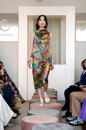 Miho Shiratori at the Anja Gockel Fashion Show Fresh for the senses in the Paris 44 showroom by Anja Gockel Berlin, 10 04 2026 Foto:xAgenturxWehnertx xduxVinagex xFuturexImagex gockel_6469