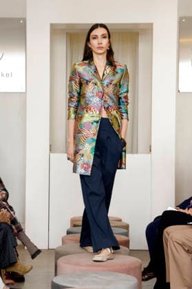 Lia Kemendi at the Anja Gockel Fashion Show Fresh for the senses in the Paris 44 showroom by Anja Gockel Berlin, 10 04 2026 Foto:xAgenturxWehnertx xduxVinagex xFuturexImagex gockel_6488