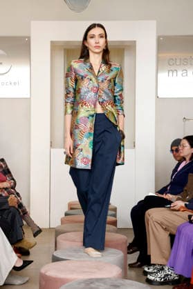 Lia Kemendi at the Anja Gockel Fashion Show Fresh for the senses in the Paris 44 showroom by Anja Gockel Berlin, 10 04 2026 Foto:xAgenturxWehnertx xduxVinagex xFuturexImagex gockel_6489