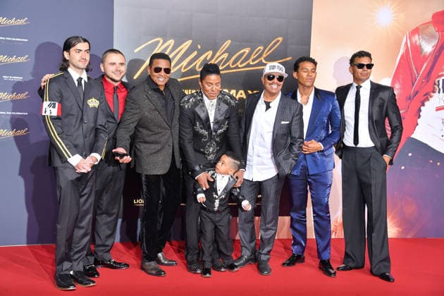Bigi Jackson, Prince Jackson, Jackie Jackson, Jermaine Jackson, Marlon Jackson and guests at the international premiere as part of the Global Fan Celebration for MICHAEL in Berlin on 10 04 2026