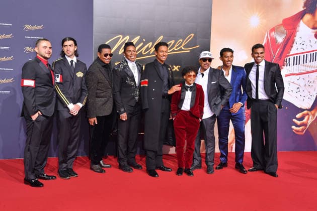 Bigi Jackson, Prince Jackson, Jackie Jackson, Jermaine Jackson, Marlon Jackson and guests at the international premiere as part of the Global Fan Celebration for MICHAEL in Berlin on 10 04 2026