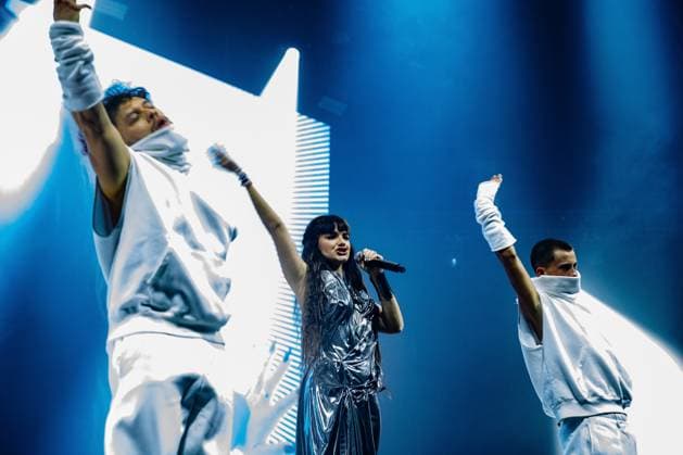 AMSTERDAM - Essyla (Belgium) performs at AFAS Live during Eurovision in Concert. During the concert, various participants perform their entries for the Song Contest. ANP PAUL BERGEN netherlands out - belgium out  Copyright: xx x555582765x originalFilename: 555582765.jpg