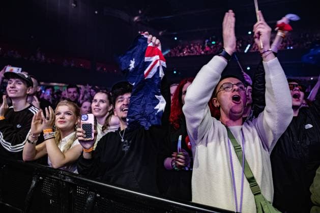 AMSTERDAM - Eurovision fans at AFAS Live during Eurovision in Concert. During the concert, various participants perform their entries for the Song Contest. ANP PAUL BERGEN netherlands out - belgium out  Copyright: xx x555590829x originalFilename: 555590829.jpg