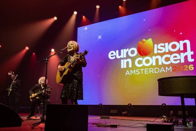 AMSTERDAM - Lenny Kuhr performs her iconic winning song De Troubadour for the last time at AFAS Live during Eurovision in Concert. During the concert, various participants perform their entries for the Song Contest. ANP PAUL BERGEN netherlands out - belgium out  Copyright: xx x555592166x originalFilename: 555592166.jpg