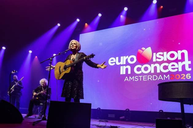 AMSTERDAM - Lenny Kuhr performs her iconic winning song De Troubadour for the last time at AFAS Live during Eurovision in Concert. During the concert, various participants perform their entries for the Song Contest. ANP PAUL BERGEN netherlands out - belgium out  Copyright: xx x555592167x originalFilename: 555592167.jpg