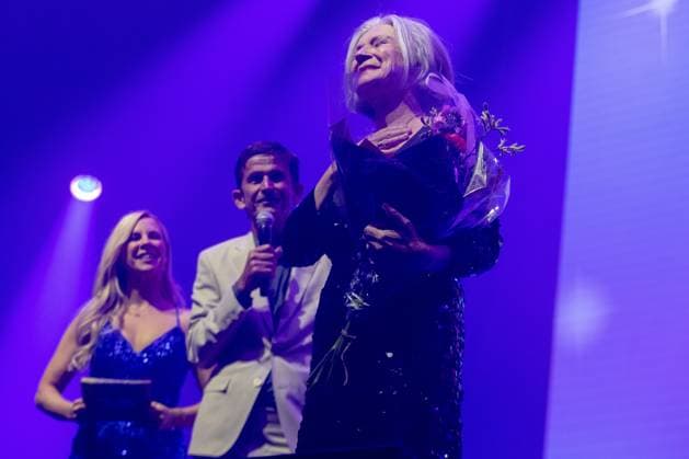 AMSTERDAM - Lenny Kuhr performs her iconic winning song De Troubadour for the last time at AFAS Live during Eurovision in Concert. During the concert, various participants perform their entries for the Song Contest. ANP PAUL BERGEN netherlands out - belgium out  Copyright: xx x555592173x originalFilename: 555592173.jpg