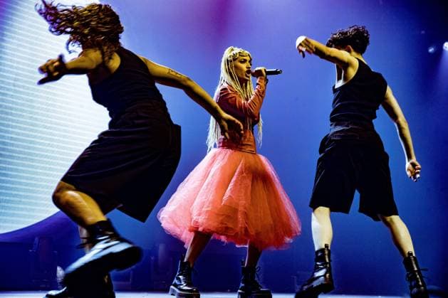 AMSTERDAM - Monroe (France) performs at AFAS Live during Eurovision in Concert. During the concert, various participants perform their entries for the Song Contest. ANP PAUL BERGEN netherlands out - belgium out  Copyright: xx x555592195x originalFilename: 555592195.jpg
