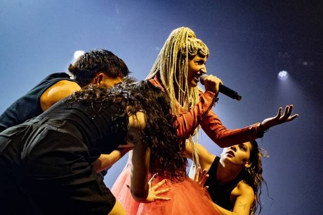 AMSTERDAM - Monroe (France) performs at AFAS Live during Eurovision in Concert. During the concert, various participants perform their entries for the Song Contest. ANP PAUL BERGEN netherlands out - belgium out  Copyright: xx x555592204x originalFilename: 555592204.jpg