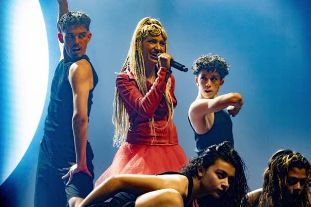 AMSTERDAM - Monroe (France) performs at AFAS Live during Eurovision in Concert. During the concert, various participants perform their entries for the Song Contest. ANP PAUL BERGEN netherlands out - belgium out  Copyright: xx x555592212x originalFilename: 555592212.jpg