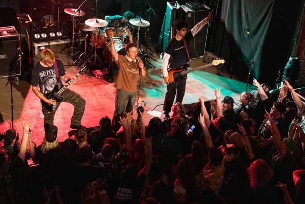 April 11, 2026, Madison, Wisconsin, U.S: IAN BINION, JACKSON FOSTER, ALAN BENIKHIS and YALLI ALVAREZ of Silly Goose at the Majestic Theater in Madison, Wisconsin Madison U.S  - ZUMAs135 20260411_zap_s135_003 Copyright: xDanielxDeSloverx