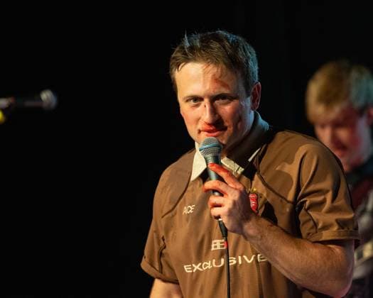 April 11, 2026, Madison, Wisconsin, U.S: JACKSON FOSTER of Silly Goose at the Majestic Theater in Madison, Wisconsin Madison U.S  - ZUMAs135 20260411_zap_s135_011 Copyright: xDanielxDeSloverx