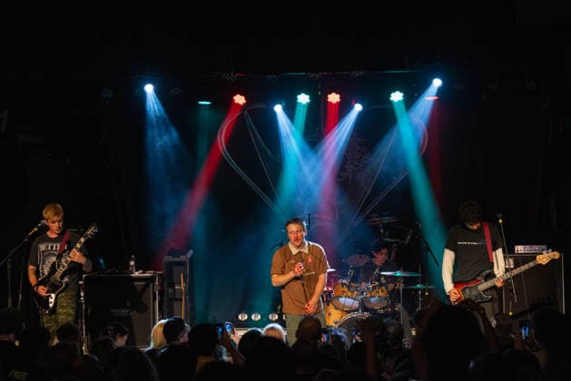 April 11, 2026, Madison, Wisconsin, U.S: IAN BINION, JACKSON FOSTER, ALAN BENIKHIS and YALLI ALVAREZ of Silly Goose at the Majestic Theater in Madison, Wisconsin Madison U.S  - ZUMAs135 20260411_zap_s135_014 Copyright: xDanielxDeSloverx